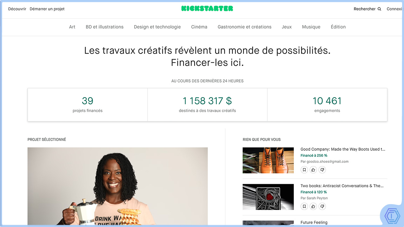 image de présentation de Kickstarter lance sa plateforme de crowdfunding sur Celo